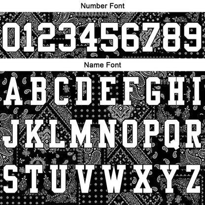 Custom Football Polo Shirts  Add Your Unique Logo/Name/Number Bandanna-Black