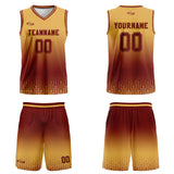 Custom Brown Gradient Basketball Jersey Uniform Suit Printed Your Logo Name Number