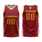 Custom Dark Red Basketball Jersey Uniform Suit Printed Your Logo Name Number