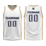 Custom White Blue Basketball Jersey Uniform Suit Printed Your Logo Name Number