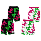 Custom Black Rose Green Reversible Basketball Suit for Adults and Kids Personalized Jersey