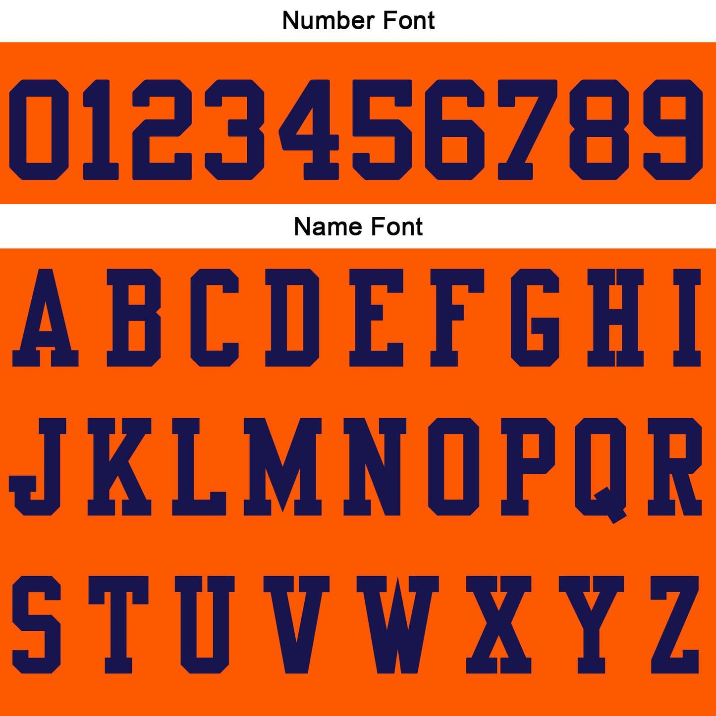 Custom Football Polo Shirts  Add Your Unique Logo/Name/Number Orange&Dark Blue