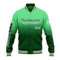 Custom Gradient Varsity Jacket Letterman jacket for Men, Women and Youth Green