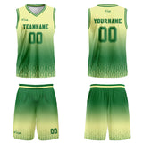 Custom Yellow Green Gradient Basketball Jersey Uniform Suit Printed Your Logo Name Number