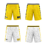 Custom Yellow Reversible Basketball Suit for Adults and Kids Personalized Jersey