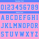 Custom Basketball Soccer Football Shooting Long T-Shirt for Adults and Kids Pink&Light Blue