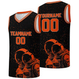 Custom basketball jersey for men and women. Stitched and printed name, number and logo Black