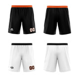 Custom Black White Reversible Basketball Jersey Uniform Suit Printed Your Logo Name Number