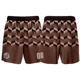 Custom Brown Basketball Jersey Uniform Suit Printed Your Logo Name Number