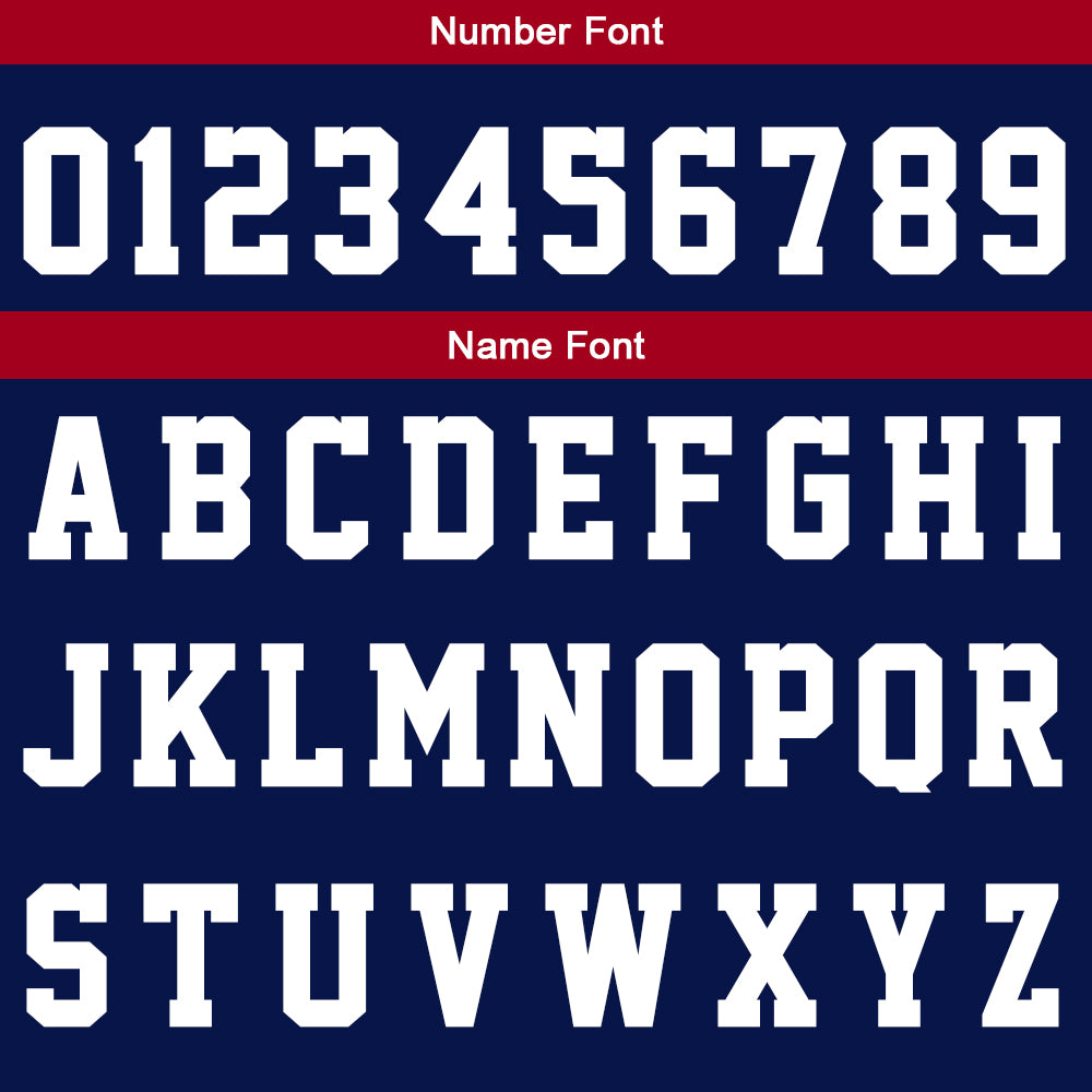 Custom Navy Red White Hooded T-Shirt Short Sleeve Hoodies for Men Women Shirts with Hoods Printed Name Logo