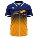 Custom Gradient Baseball Jerseys Personalized Name Number Logo