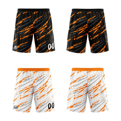 Custom Reversible Basketball Suit for Adults and Kids Personalized Jersey Damage-Orange