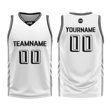 Custom White Basketball Jersey Uniform Suit Printed Your Logo Name Number