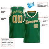 Custom Stitched Basketball Jersey for Men, Women  And Kids Green-Gold-White