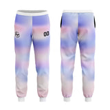 Custom Light Purple Hoodie Sweatshirt Set for Men Women Youth Tops and Pants Set Tracksuit
