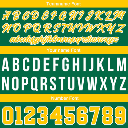 Custom Stitched Basketball Jersey for Men, Women  And Kids Green-Yellow