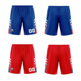 Custom Royal Red White Reversible Basketball Suit for Adults and Kids Personalized Jersey