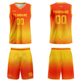 Custom Orange Yellow Gradient Basketball Jersey Uniform Suit Printed Your Logo Name Number