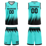 Custom Teal Black Basketball Jersey Uniform Suit Printed Your Logo Name Number