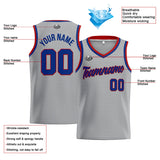 Custom Stitched Basketball Jersey for Men, Women  And Kids Gray-Royal-Red