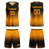 Custom Black Orange Gradient Basketball Jersey Uniform Suit Printed Your Logo Name Number