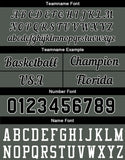 Custom Basketball Jersey Dark Gray-Black