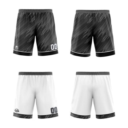Custom Strip-Type Grey Reversible Basketball Suit for Adults and Kids Personalized Jersey