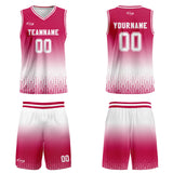 Custom Red White Gradient Basketball Jersey Uniform Suit Printed Your Logo Name Number