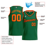 Custom Stitched Basketball Jersey for Men, Women  And Kids Green-Orange-Black
