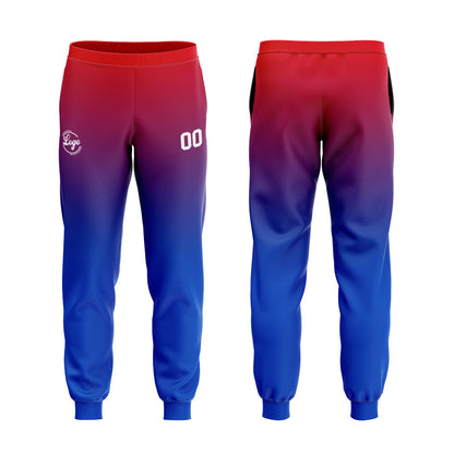 Custom Blue Red Sports hoodie Sweatshirt Set for Men Women Youth Tops and Pants Set Tracksuit