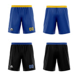 Custom Royal Black Reversible Basketball Jersey Uniform Suit Printed Your Logo Name Number