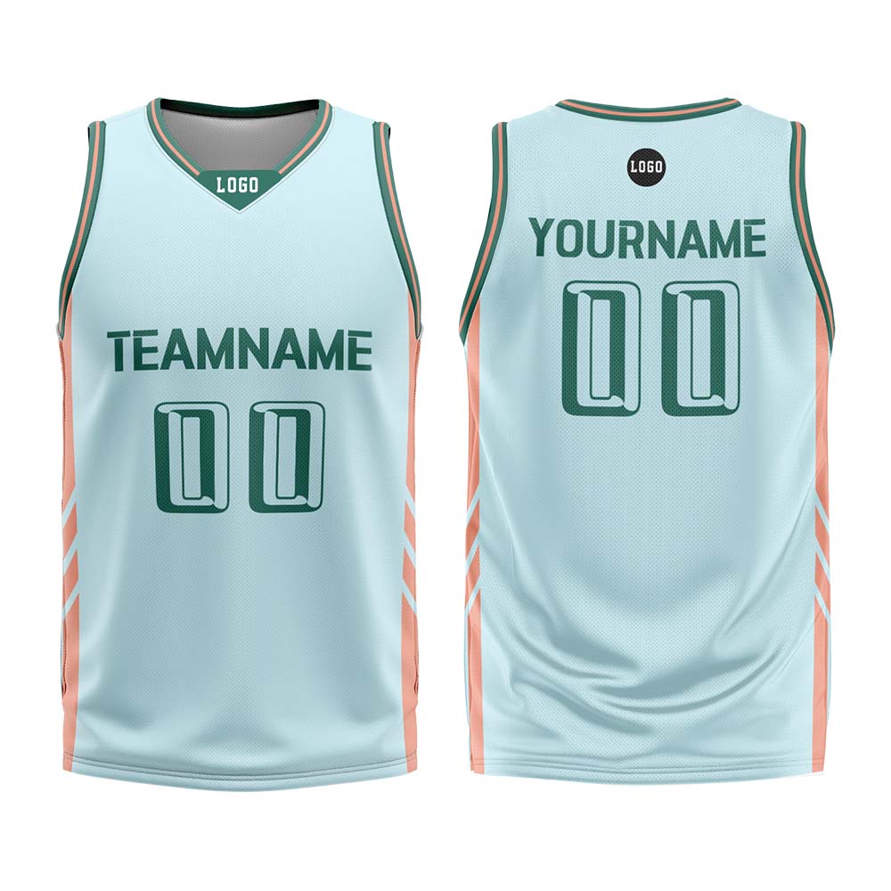 Custom Tiffany Blue Basketball Jersey Uniform Suit Printed Your Logo Name Number
