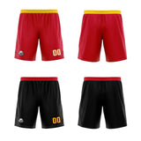 Custom Red Black Reversible Basketball Jersey Uniform Suit Printed Your Logo Name Number