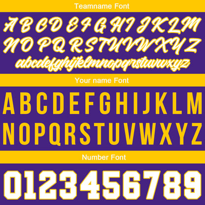 Custom Stitched Basketball Jersey for Men, Women  And Kids Purple-White-Yellow