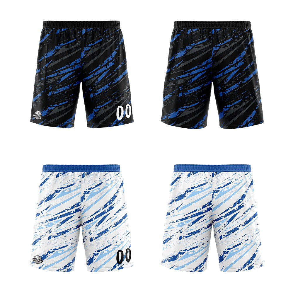 Custom Reversible Basketball Suit for Adults and Kids Personalized Jersey Damage-Blue