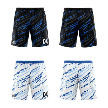 Custom Reversible Basketball Suit for Adults and Kids Personalized Jersey Damage-Blue