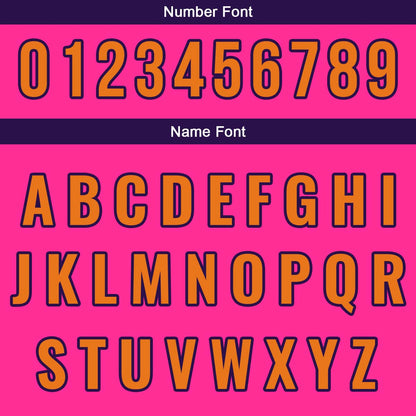 Custom Pink Yellow Hip Hop Baseball Jersey Stitched Printed - Personalized Name Number Shirts #BB-0919-0086