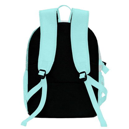 Custom Blue Green Basketball Soccer Backpack Personalized Player Names - Numbers & Team Logo #150-BP-0914-0009