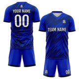 Custom Royal Uniform Jersey Kids Adults Personalized Set Jersey Shirt