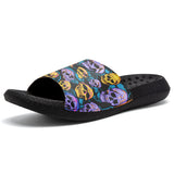 Customized Basketball Slippers With Added Patterns, Name Number Logo
