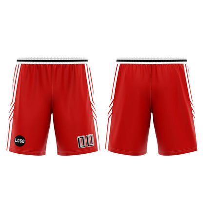 Custom Red Black Basketball Jersey Uniform Suit Printed Your Logo Name Number