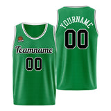 Custom Basketball Jersey Kelly Green-Black