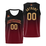 Custom Basketball Jersey Personalized Stitched Team Name Number Logo Burgundy&Black