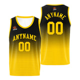 Custom Basketball Jersey Personalized Stitched Team Name Number Logo Royal&Yellow