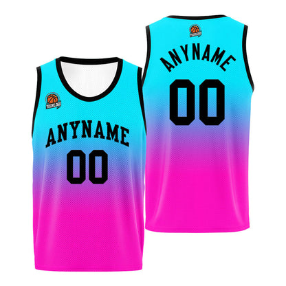 Custom Basketball Jersey Personalized Stitched Team Name Number Logo Black&Red