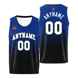 Custom Basketball Jersey Personalized Stitched Team Name Number Logo Black&Royal