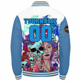 Custom Varsity Jacket Letterman jacket for Men, Women and Youth Light Blue