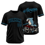 Custom Motor shark-Black Baseball Uniforms High-Quality for Adult Kids Optimized for Performance