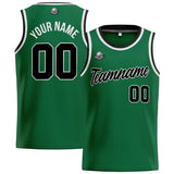 Custom Stitched Basketball Jersey for Men, Women  And Kids Green-Black-White