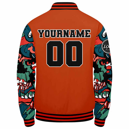 Custom Varsity Jacket Letterman jacket for Men, Women and Youth Orange